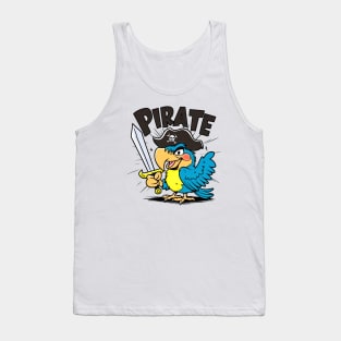 The Pirate cute Parrot Tank Top